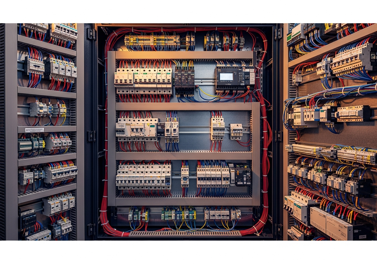 Intérieur d'un centre de commande de moteurs HG